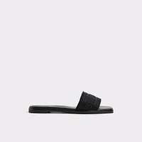 Oceania Black Women's Flat Sandals | ALDO Canada