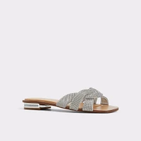 Ormeley Silver Women's Flat Sandals | ALDO Canada