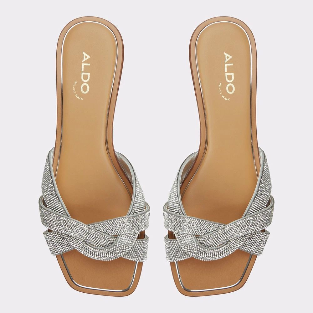 Ormeley Silver Women's Flat Sandals | ALDO Canada