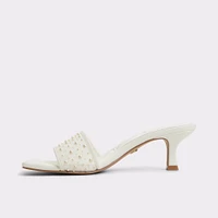 Pearlia Blanc Femmes Mules a talons | ALDO Canada