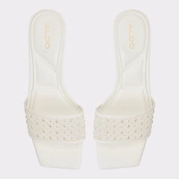 Pearlia Blanc Femmes Mules a talons | ALDO Canada