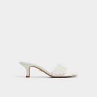 Pearlia Blanc Femmes Mules a talons | ALDO Canada