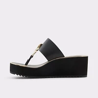 Penelopy Noir Femmes Sandales plateformes et compensées | ALDO Canada