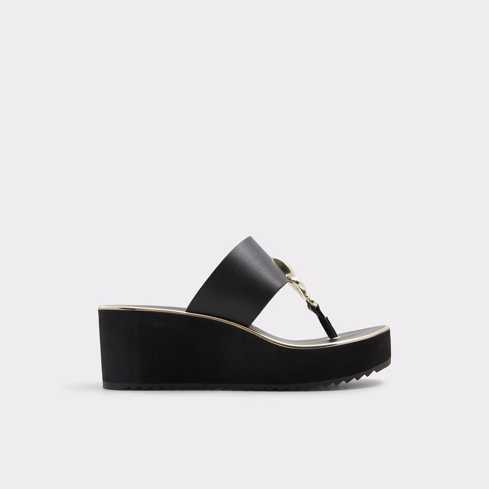 Penelopy Noir Femmes Sandales plateformes et compensées | ALDO Canada