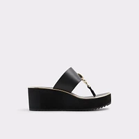 Penelopy Noir Femmes Sandales plateformes et compensées | ALDO Canada