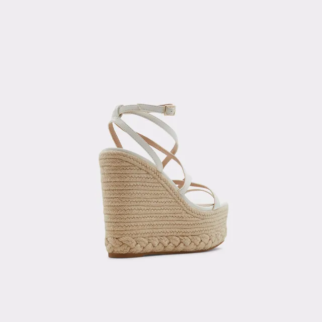 Launia White Women's Wedges | ALDO US | Womens wedges, Vegan shoes, Comfy wedges  sandals