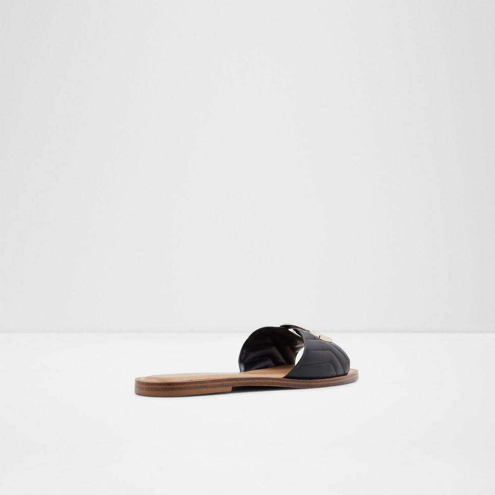 Qelajar Black Women's Flat Sandals | ALDO US