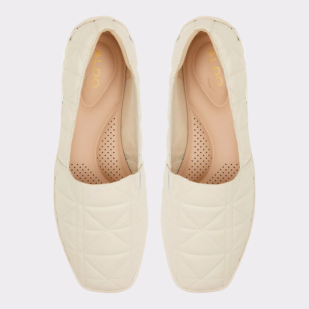 Quilten Blanc Ouvert Femmes Ballerines | ALDO Canada