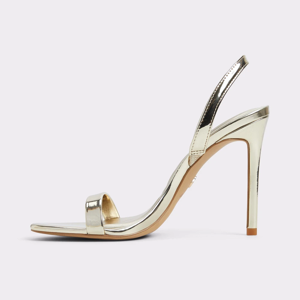 Quinney Gold Women's Strappy sandals | ALDO Canada