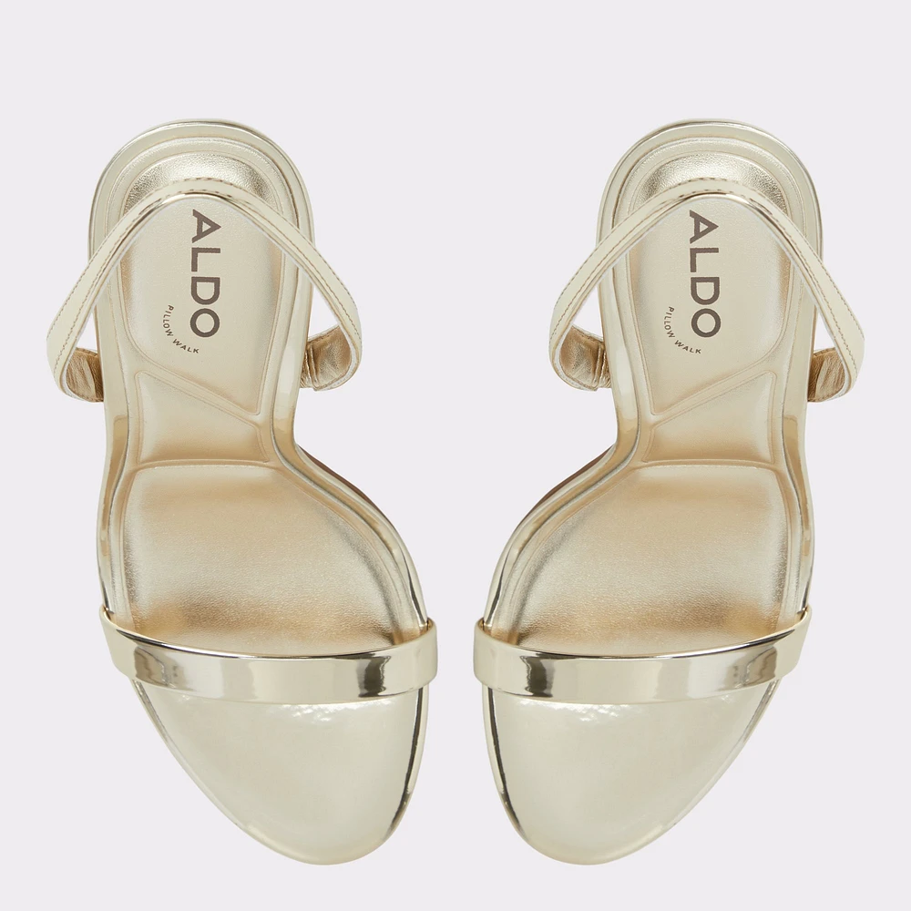 Quinney Gold Women's Strappy sandals | ALDO Canada