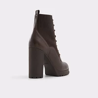 Rebellious Dark Brown Women's Combat boots | ALDO Canada