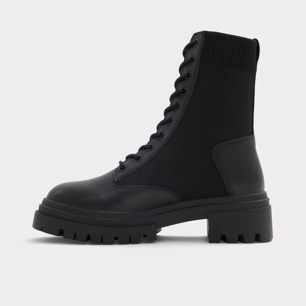 Reflow Black Women's Combat boots | ALDO US