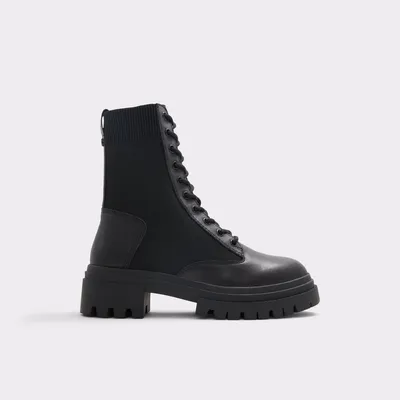 Reflow Black/Black Women's Combat boots | ALDO US
