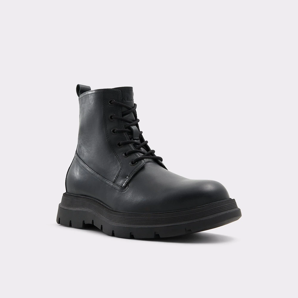 Reish Black Leather Smooth Men's Lace-Up Boots | ALDO Canada