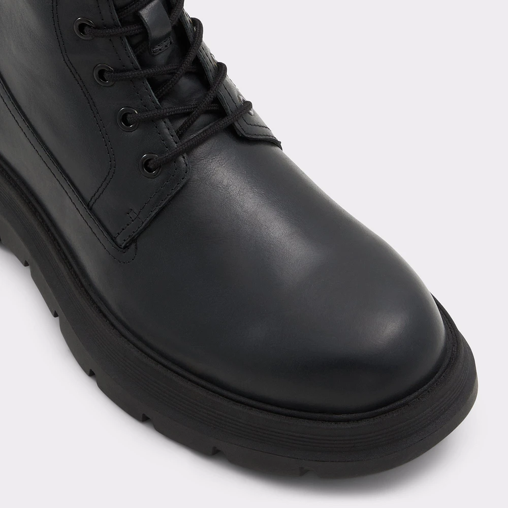 Reish Noir Cuir Lustré Hommes Bottes a lacets | ALDO Canada