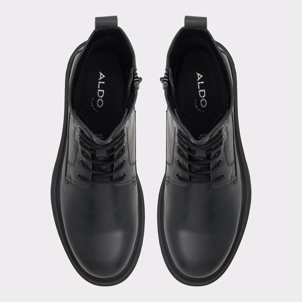 Reish Black Leather Smooth Men's Lace-up boots | ALDO Canada