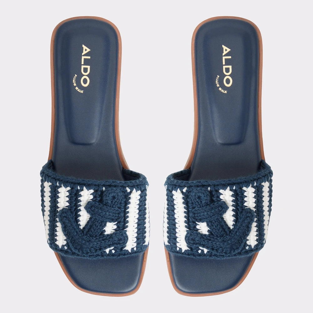 Sabbia Blue Combo Women's Flat Sandals | ALDO Canada