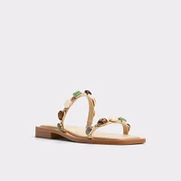 Sapphira Medium Beige Women's Flat Sandals | ALDO Canada