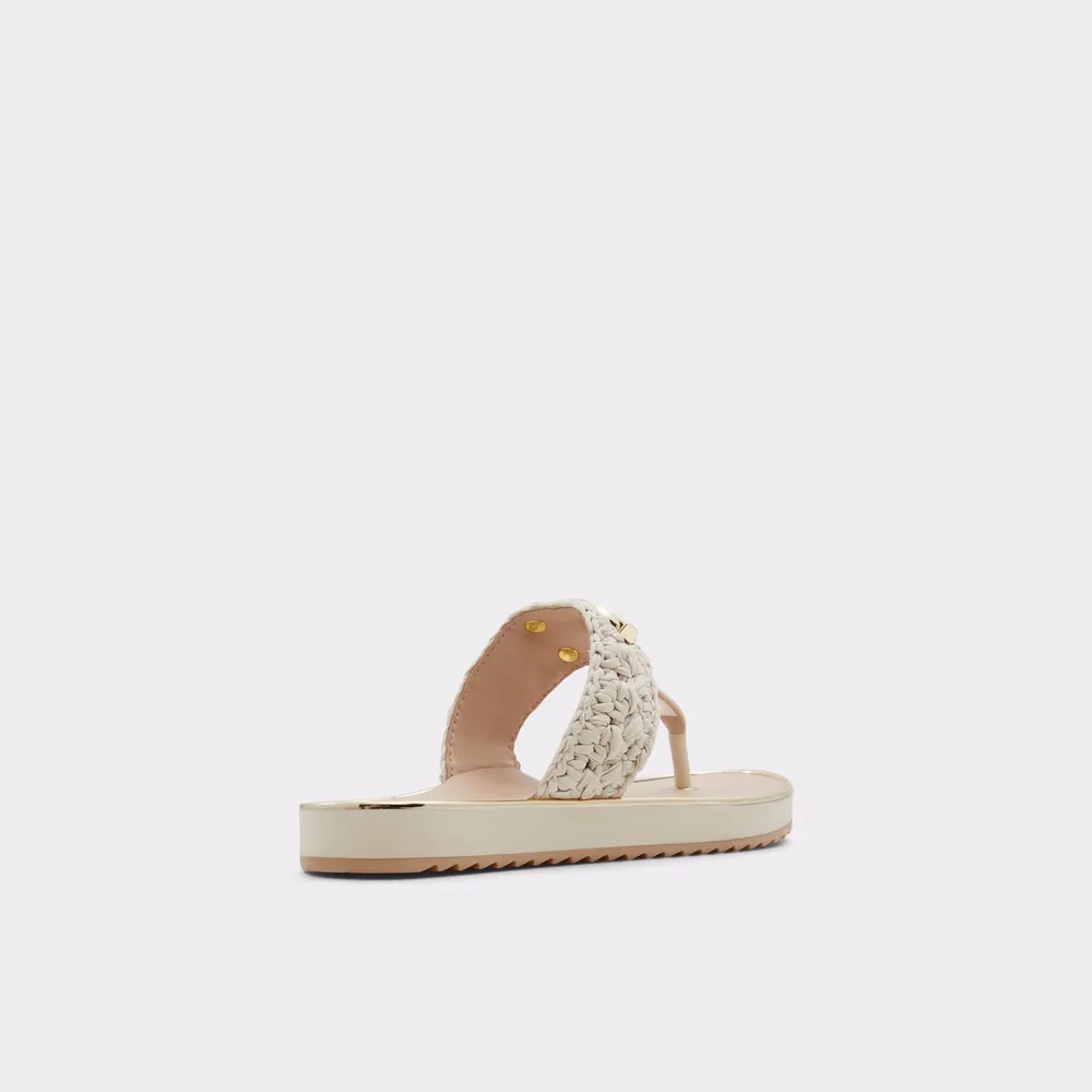 Searene Beige Women's Flat Sandals | ALDO US