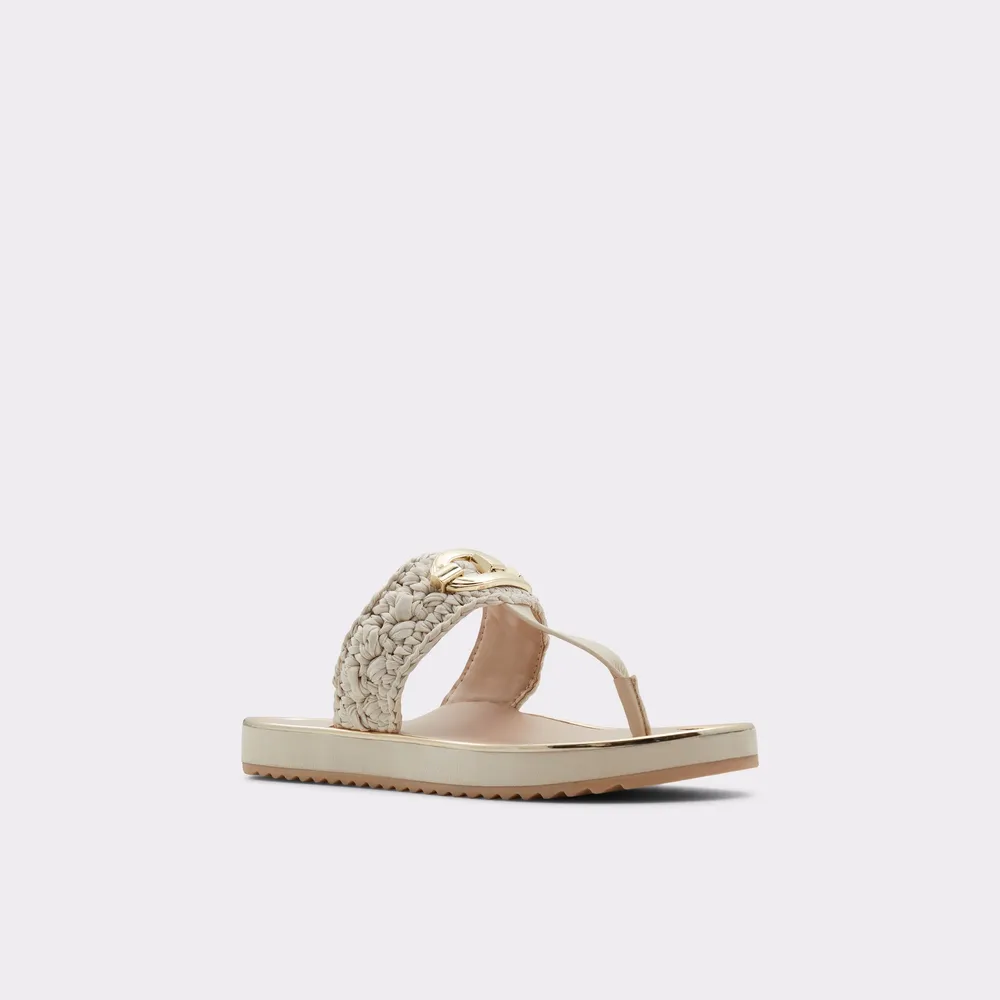 Searene Beige Women's Flat Sandals | ALDO US