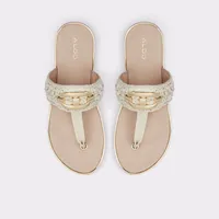 Searene Beige Women's Flat Sandals | ALDO US