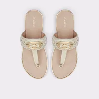 Searene Beige Women's Flat Sandals | ALDO Canada