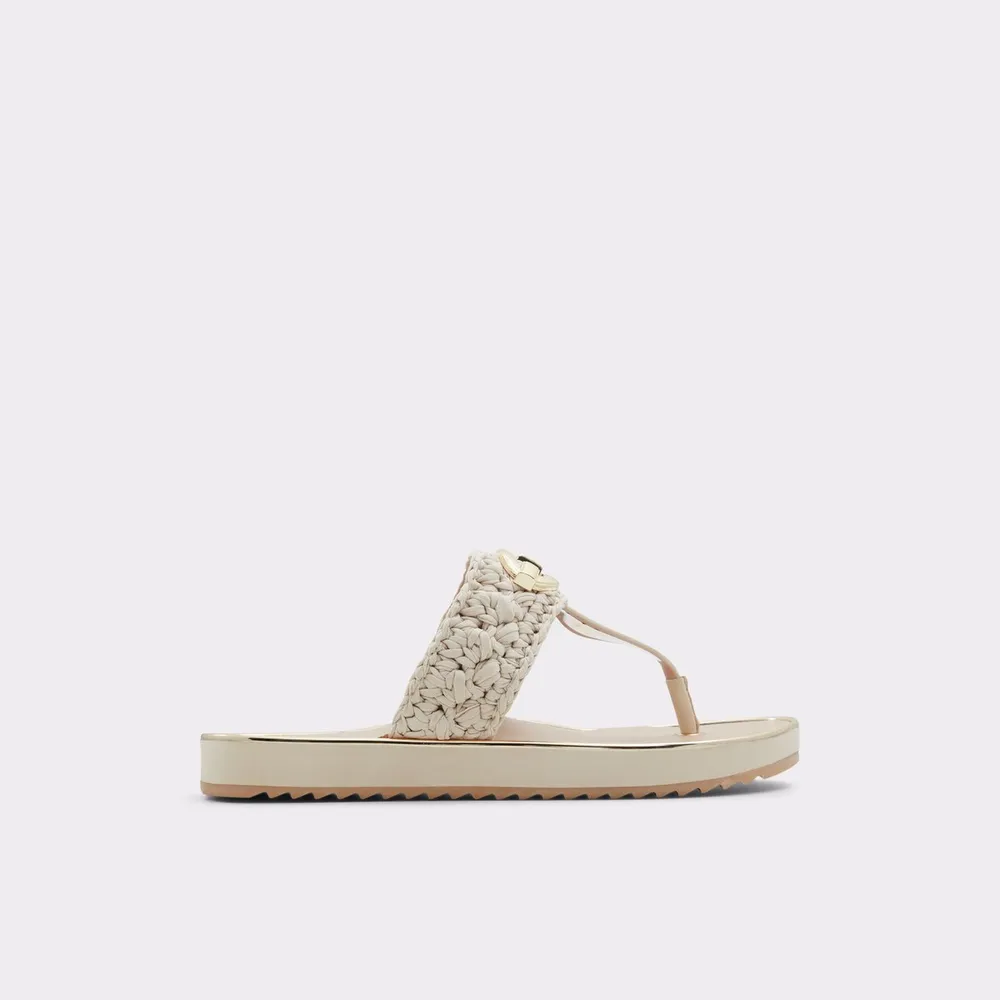 Searene Beige Women's Flat Sandals | ALDO US