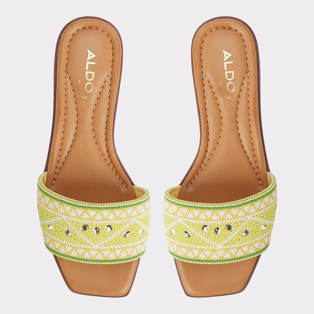 Seavacay Bright Yellow Women's Flat Sandals | ALDO Canada