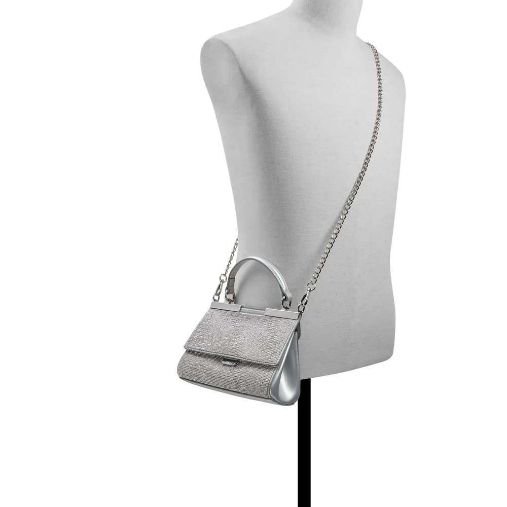 ALDO Piccaro Silver Metallic Crossbody Bag