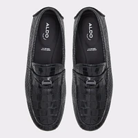 Squire Black Leather Croco Men's Loafers & Slip-Ons | ALDO Canada
