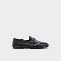 Squire Black Leather Croco Men's Loafers & Slip-Ons | ALDO US