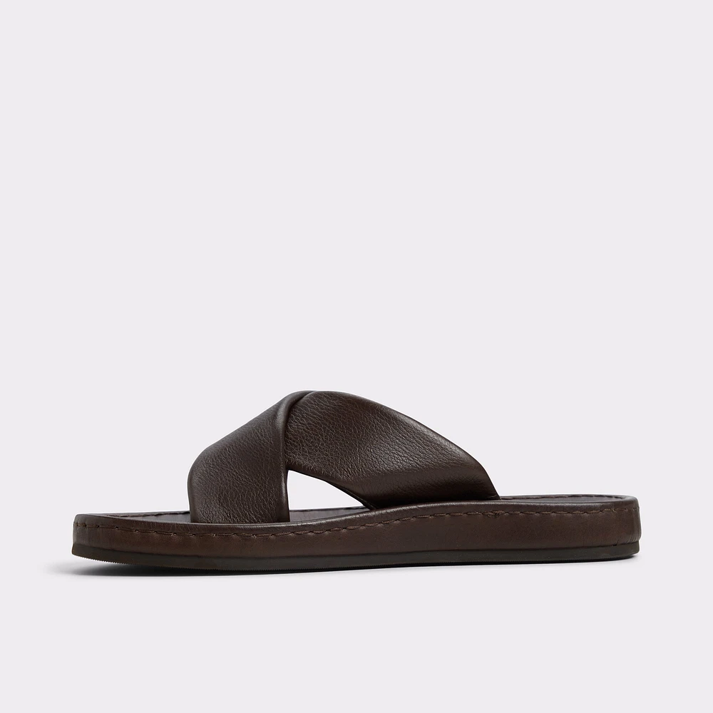 Steele Marron Foncé Hommes Sandales | ALDO Canada