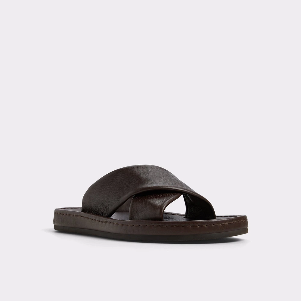 Steele Marron Foncé Hommes Sandales | ALDO Canada