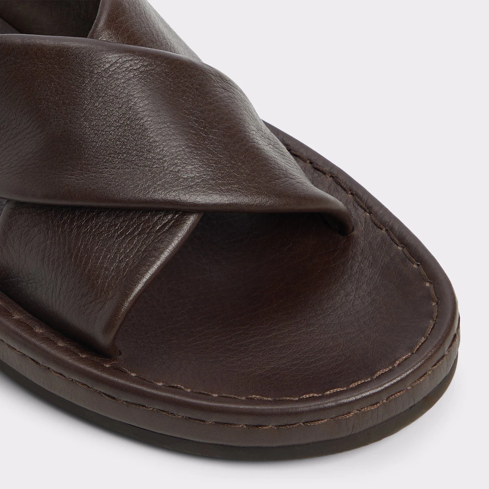 Steele Marron Foncé Hommes Sandales | ALDO Canada