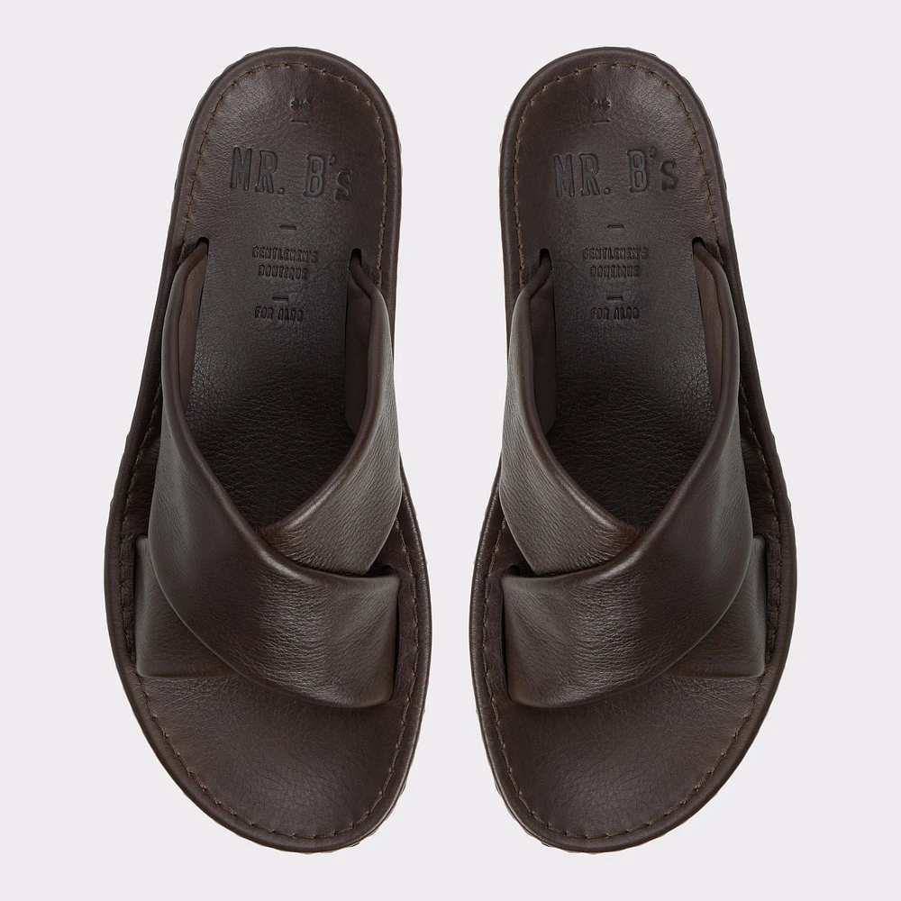 Steele Marron Foncé Hommes Sandales | ALDO Canada