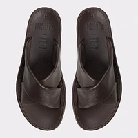 Steele Marron Foncé Hommes Sandales | ALDO Canada