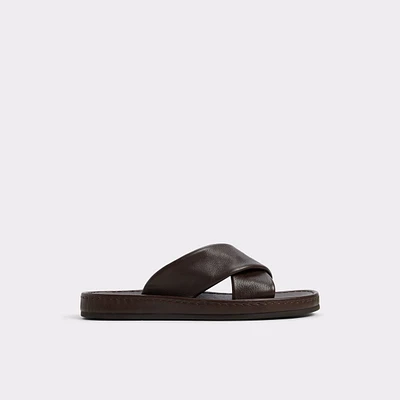 Steele Marron Foncé Hommes Sandales | ALDO Canada