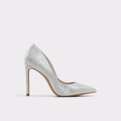 Stessy2.0 Silver Synthetic Satin Women's Pumps | ALDO US