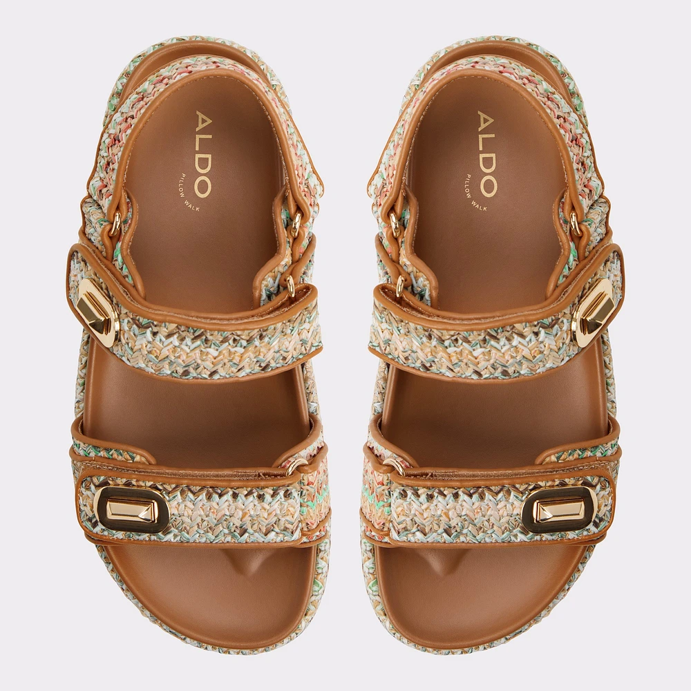 Sunhaven Bright Multi Women's Footbed sandals | ALDO Canada