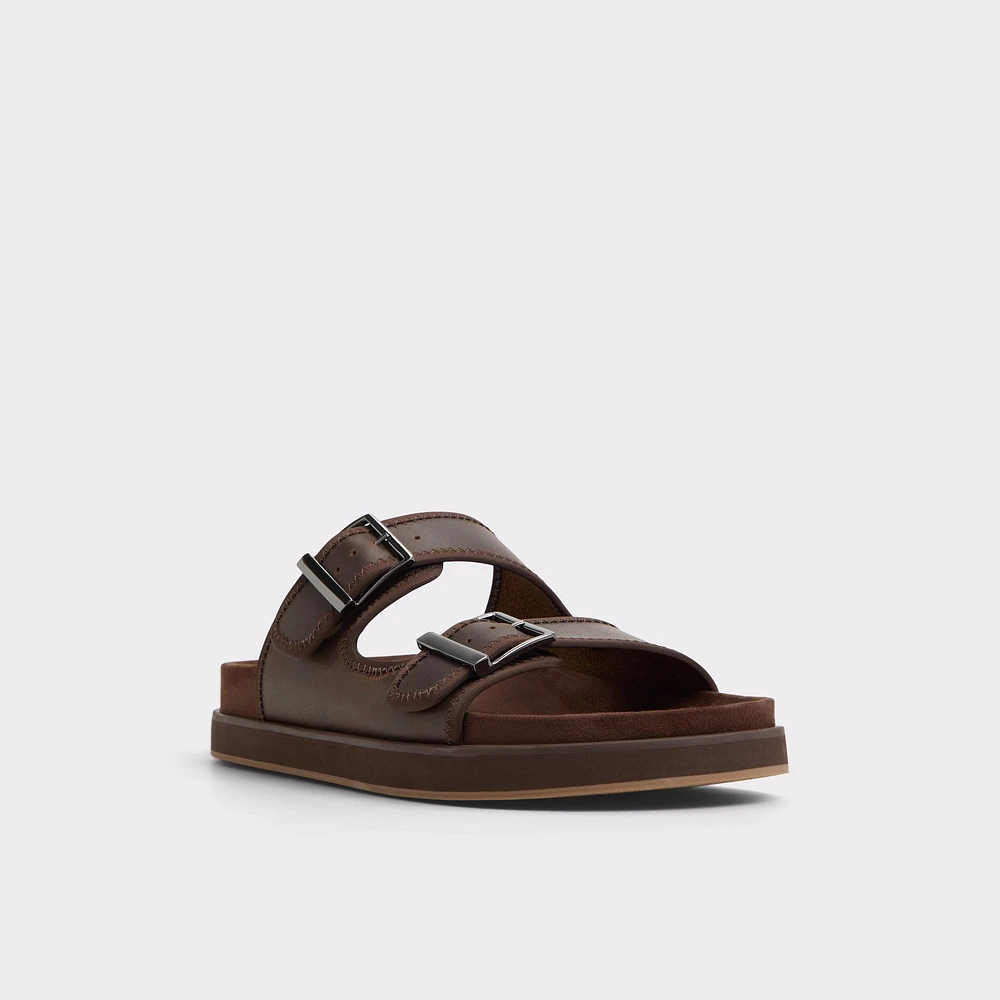 Sunnyside Dark Brown Men's Slides | ALDO Canada
