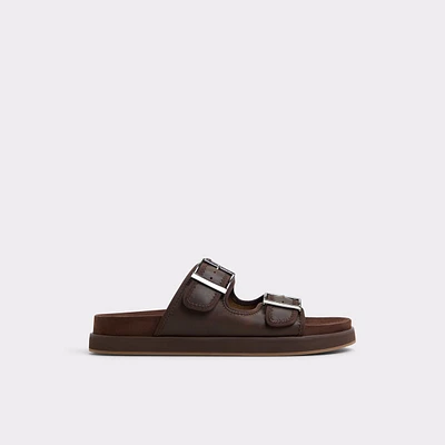 Sunnyside Dark Brown Men's Slides | ALDO Canada