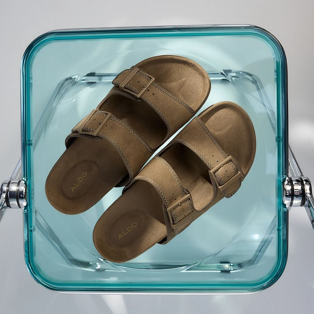 Sunnyside Light Brown Men's Slides | ALDO Canada