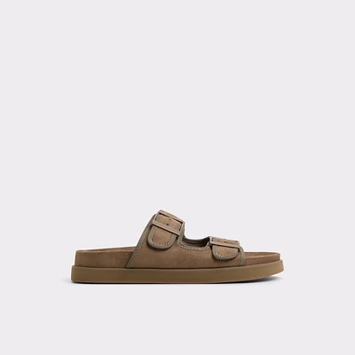 Sunnyside Light Brown Men's Slides | ALDO Canada