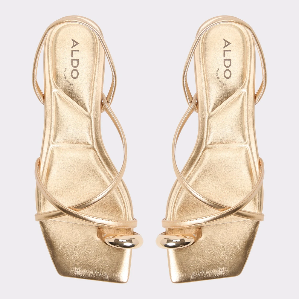 Synthesa Or Femmes Sandales à talon plat | ALDO Canada
