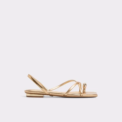 Synthesa Or Femmes Sandales à talon plat | ALDO Canada