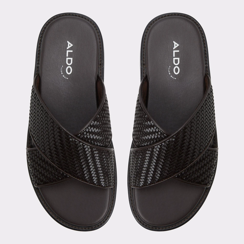 Tarik Marron Foncé Hommes Sandales | ALDO Canada