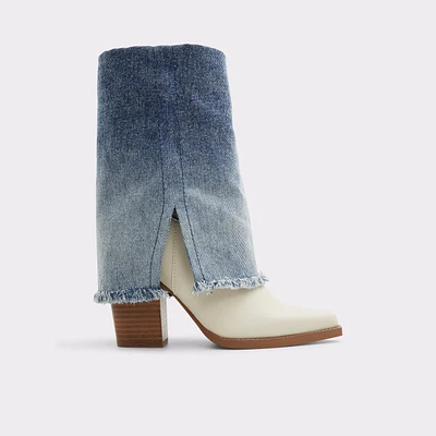 Tayylor Combo Bleu/Blanc Femmes Bottes western | ALDO Canada