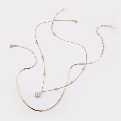 Teardrop Gold/Clear Multi Women's Necklaces | ALDO Canada