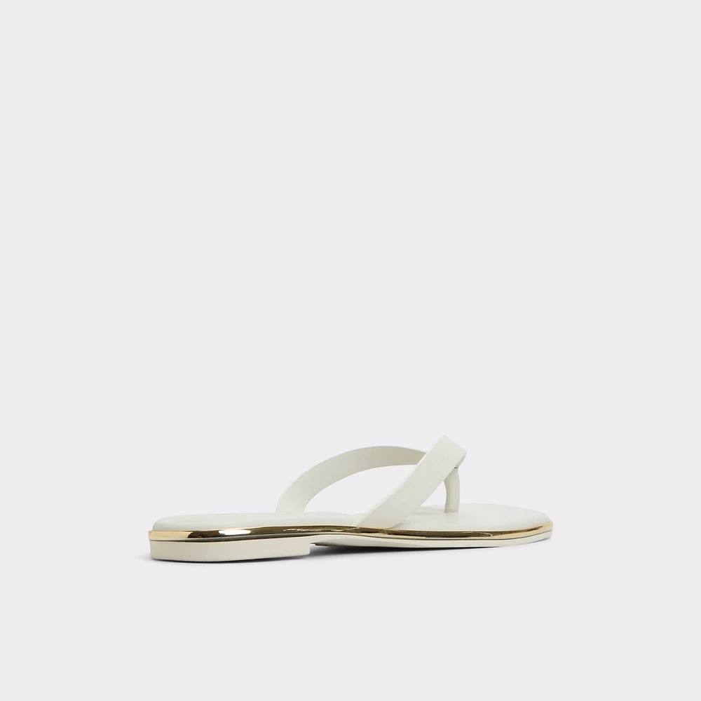 Theao White/Bone Women's Thong Sandals | ALDO Canada