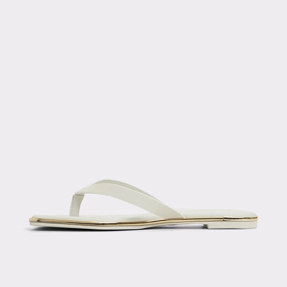 Theao White/Bone Women's Thong Sandals | ALDO Canada